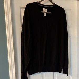 St. John's Bay Men's V-Neck Sweater - Black